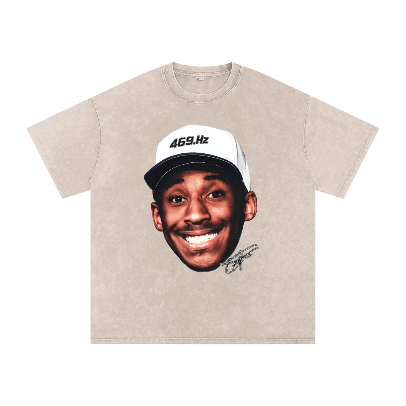Kobe Vintage Snow Washed Oversized Cotton T-Shirt