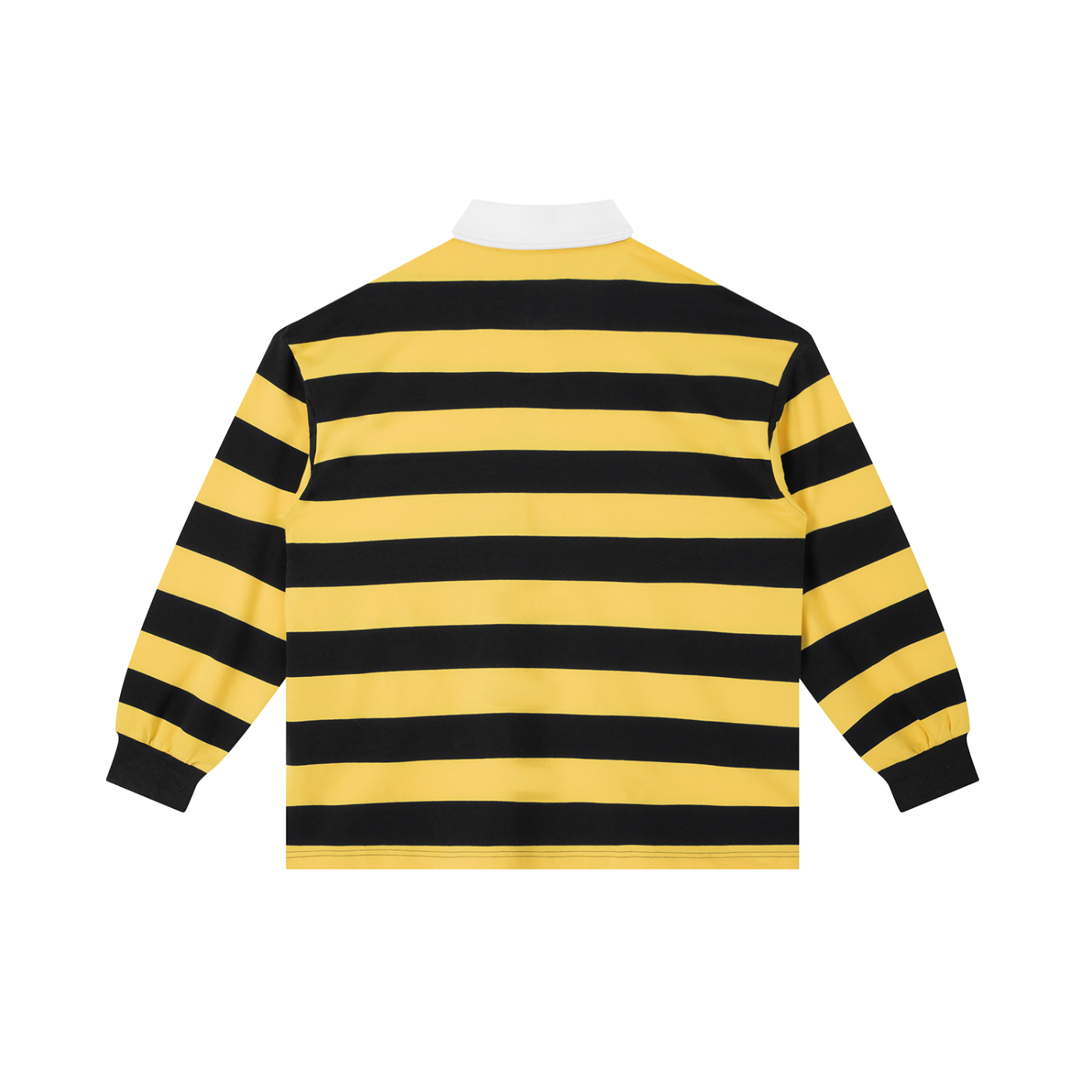 Unisex Color Block Stripe Polo Shirt