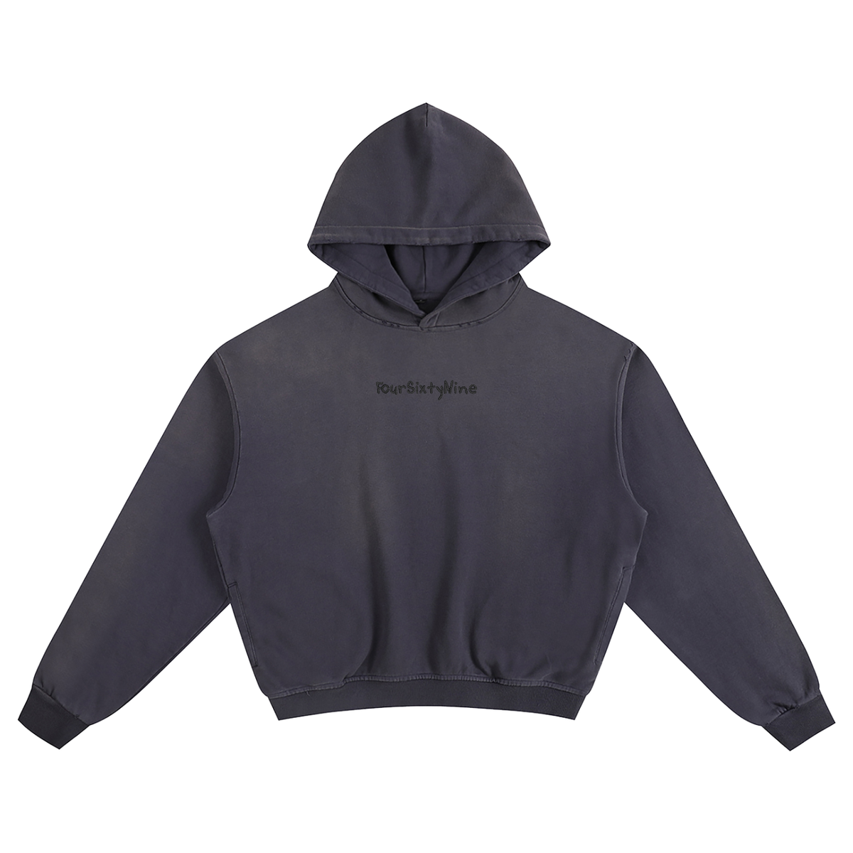 Sunfade 469 Embroidered Boxy Hoodie