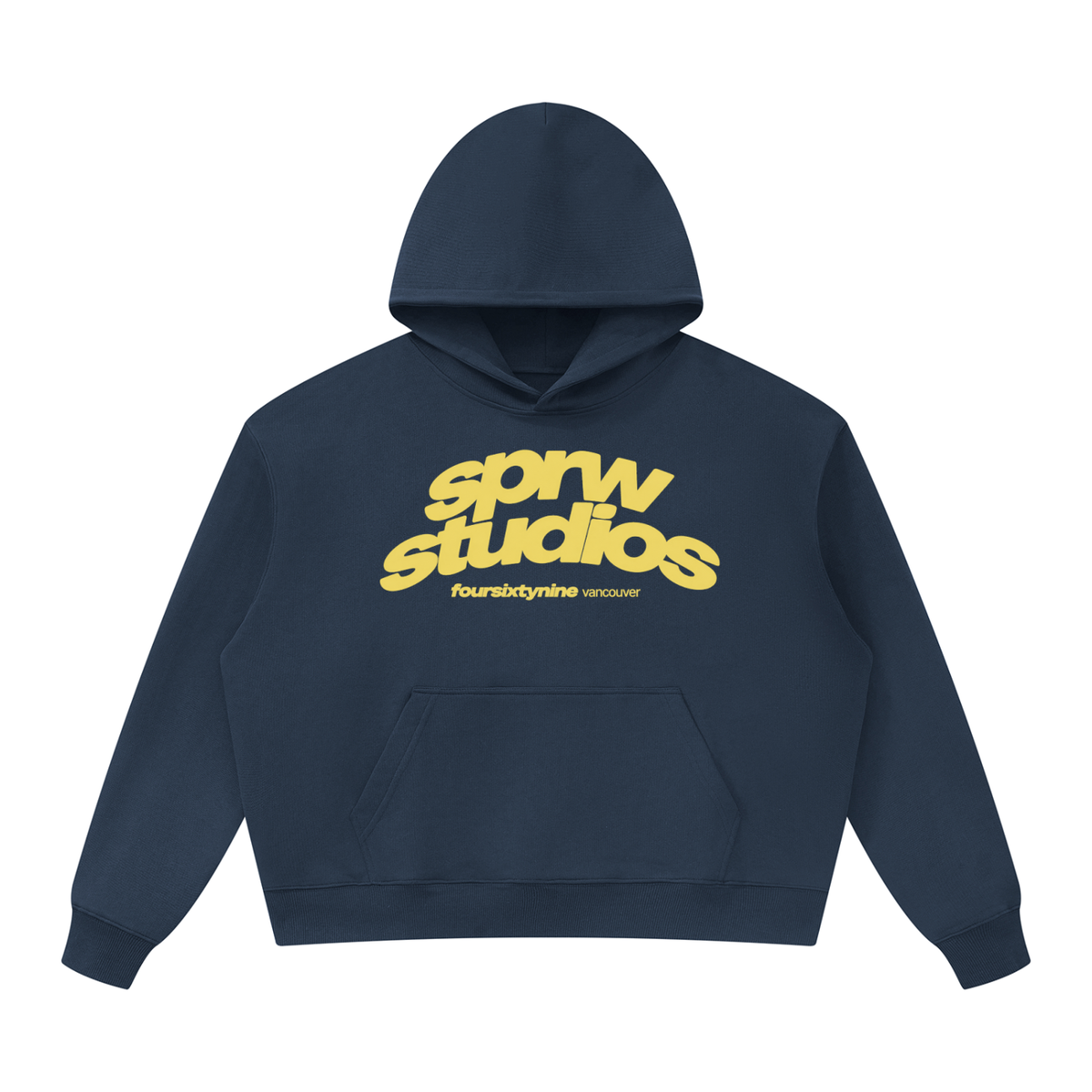 SPRW STUDIOS UNISEX OVERSIZED HOODIE (NAVY BLUE)