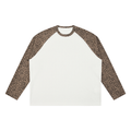 Vintage Leopard Panel Raglan Sleeve T-Shirt