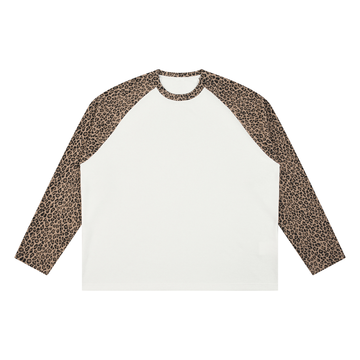 Vintage Leopard Panel Raglan Sleeve T-Shirt