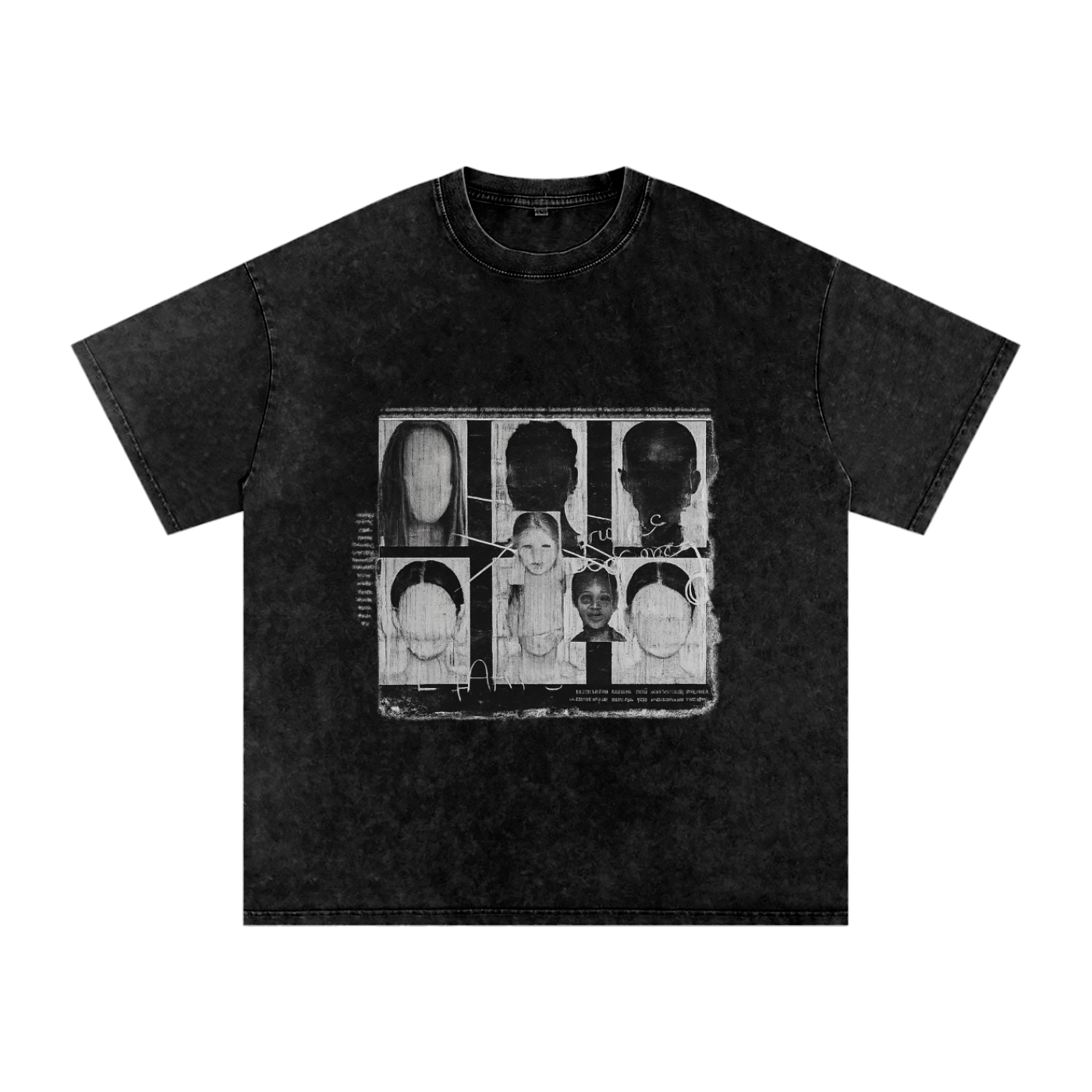 Vintage Snow Washed Oversized Cotton T-Shirt