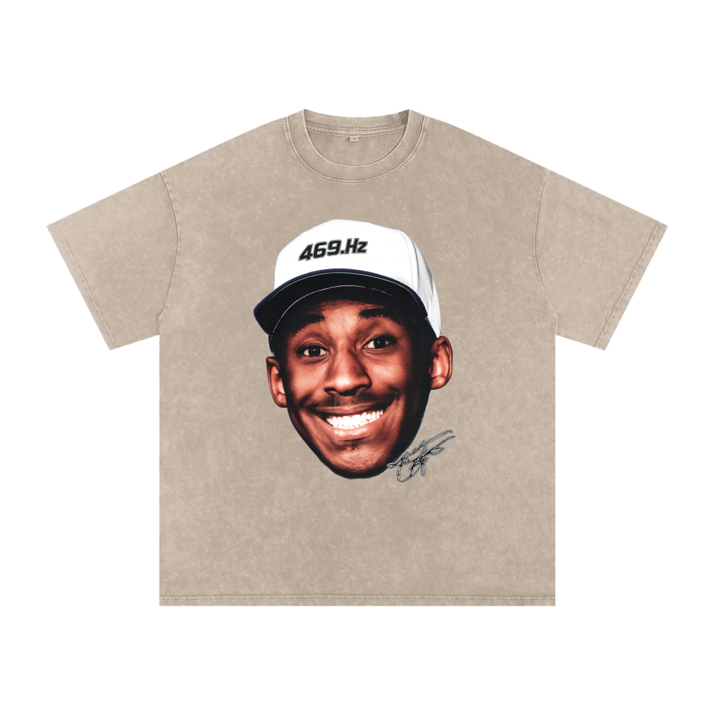 Kobe Vintage Snow Washed Oversized Cotton T-Shirt