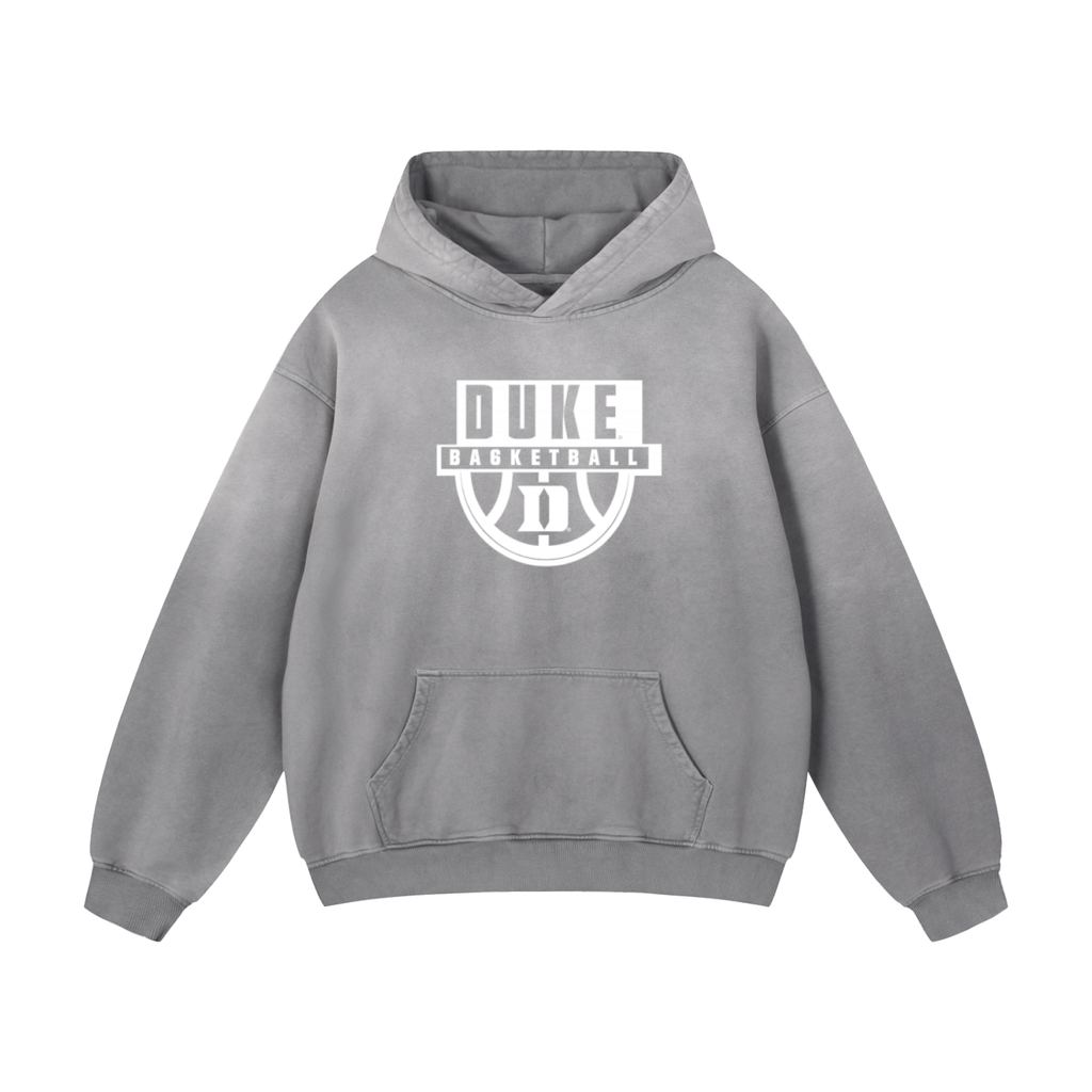 Heavyweight Sunfade Duke Basketball Oversized Hoodie