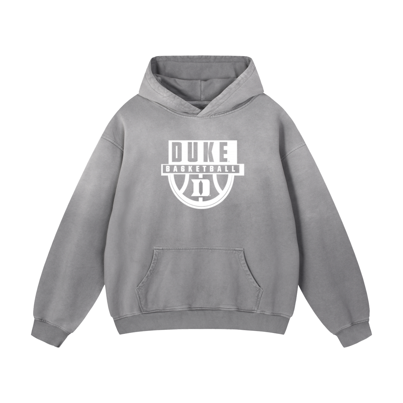 Heavyweight Sunfade Duke Basketball Oversized Hoodie