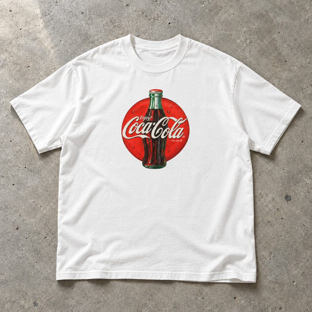 Unisex Vintage Coca Cola Oversized T-Shirt