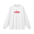 Oversized Unisex Speed Meets Spirit Long Sleeve T-Shirt