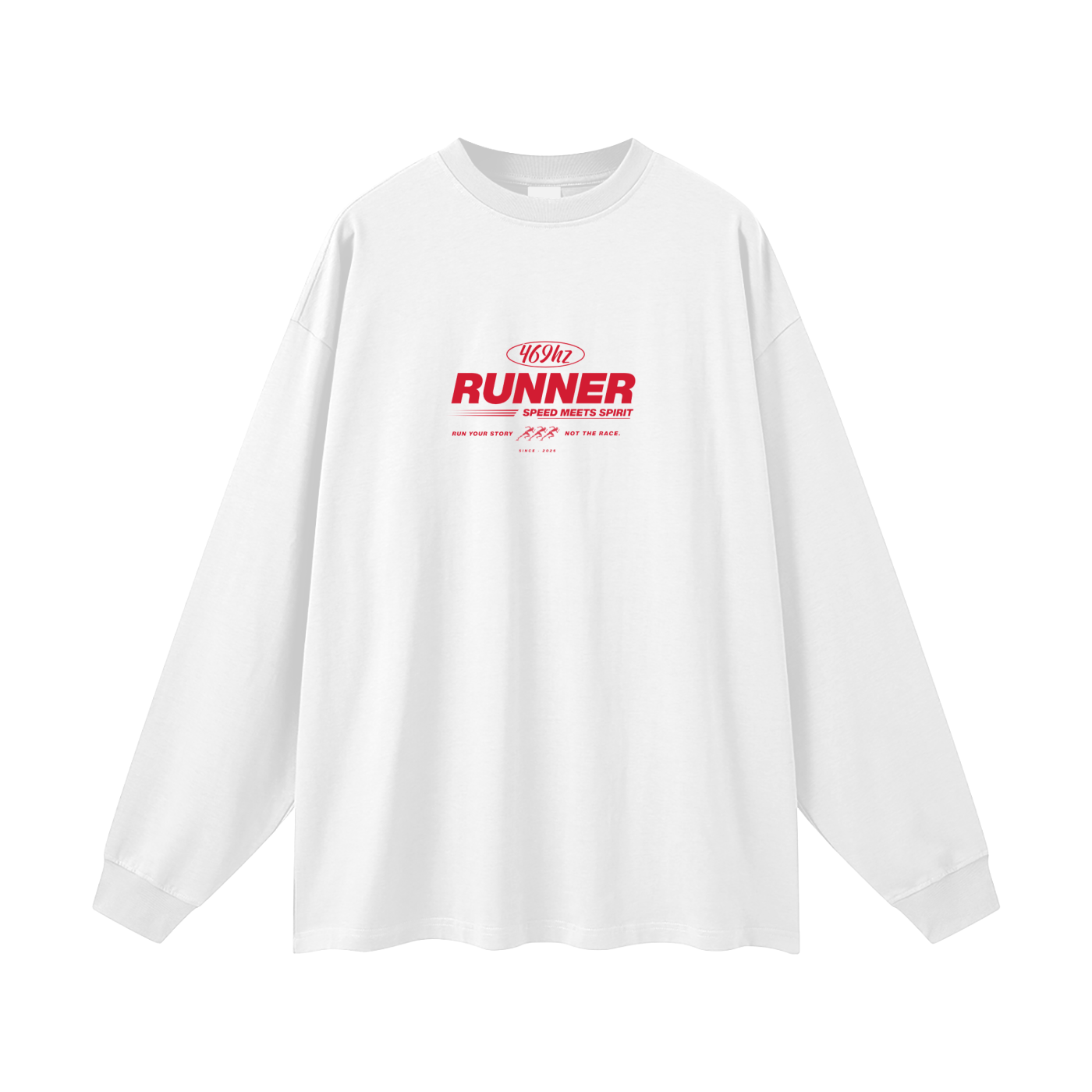 Oversized Unisex Speed Meets Spirit Long Sleeve T-Shirt