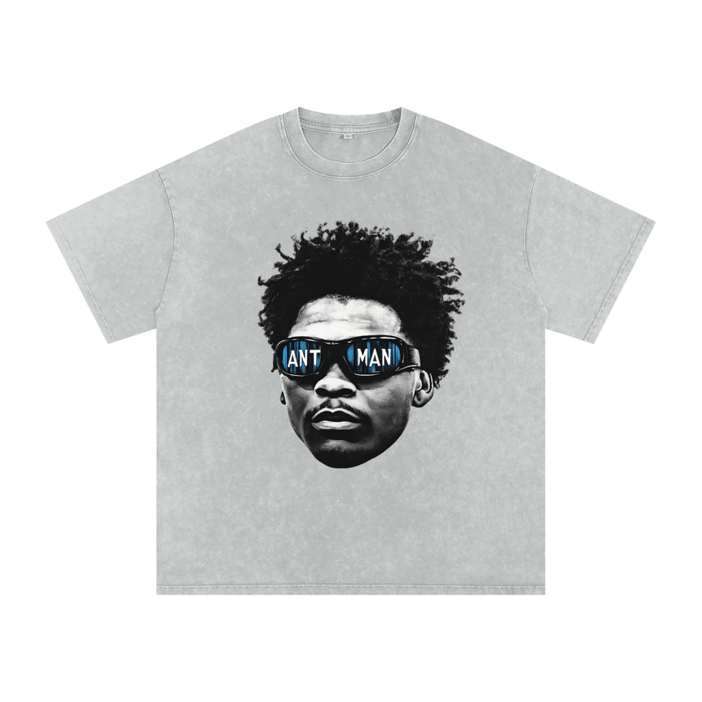 Anthony Edwards Snow Washed Oversized Cotton T-Shirt