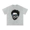Anthony Edwards Snow Washed Oversized Cotton T-Shirt