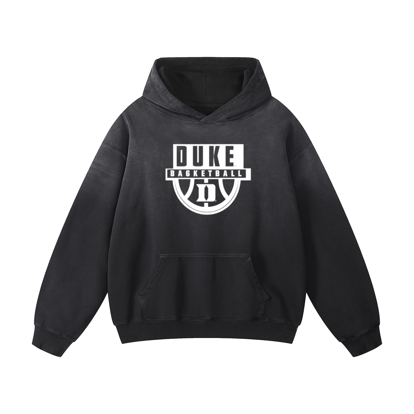 Heavyweight Sunfade Duke Basketball Oversized Hoodie