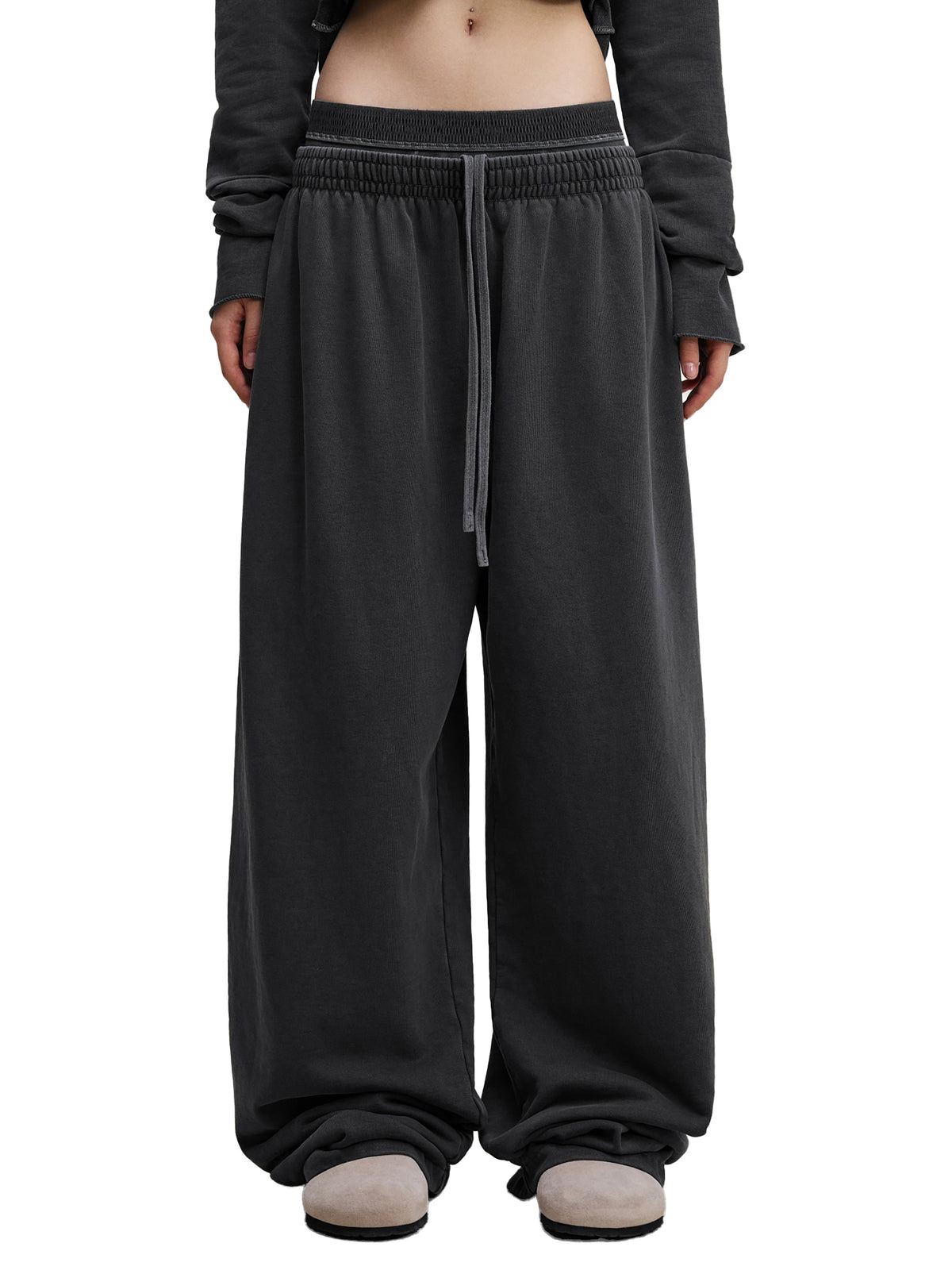 Women's Vintage Washed Waist Pants